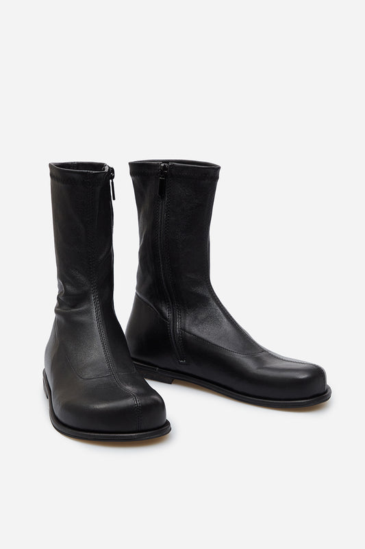 Lenny black leather boots KACHOROVSKA