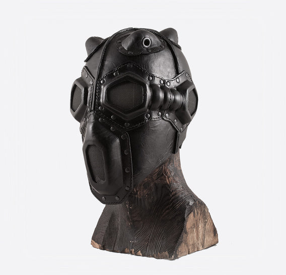 Deathwisher Leather Gas Mask Bob Basset